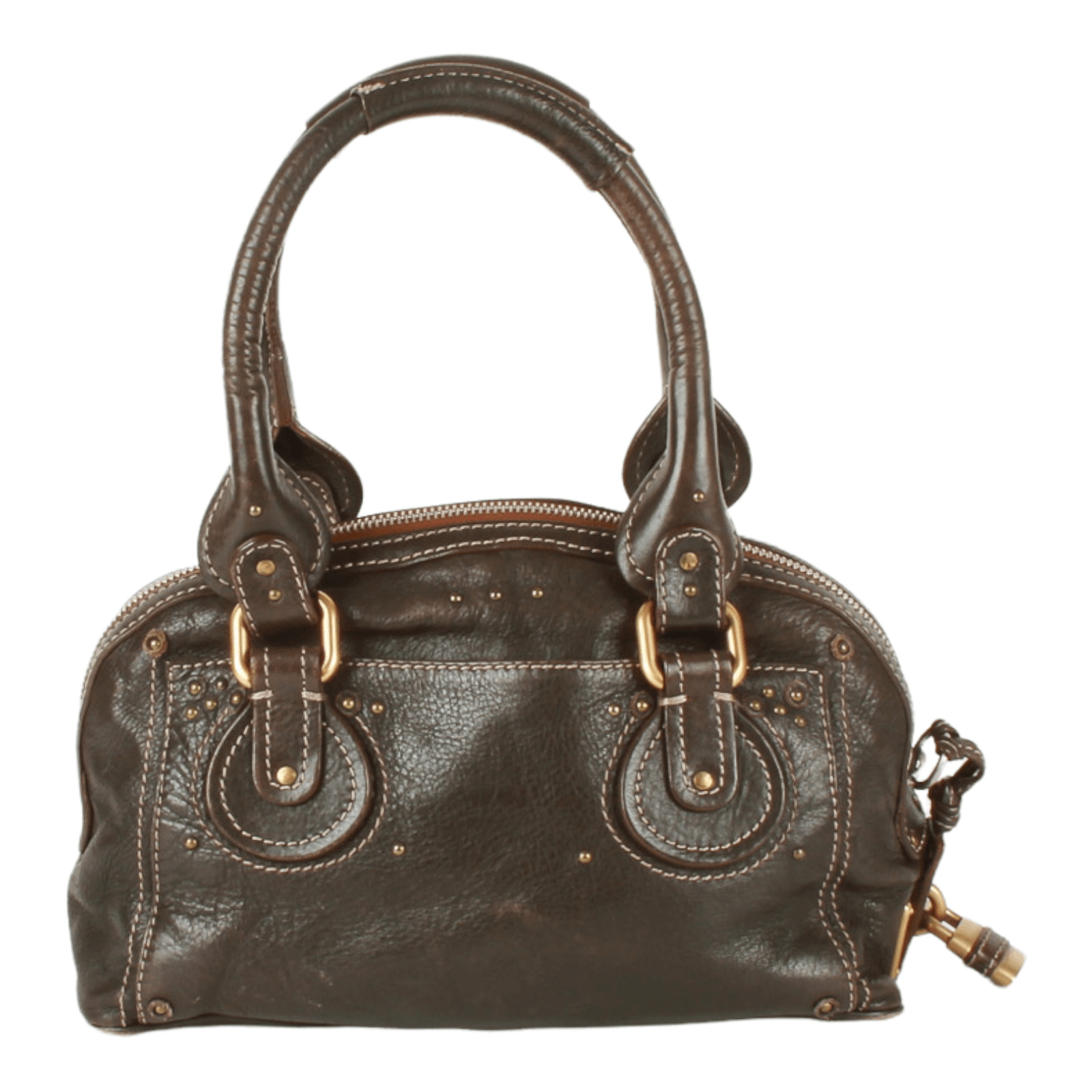 Authentic Chloe brown leather Paddington Satchel Shoulder/Hand bag