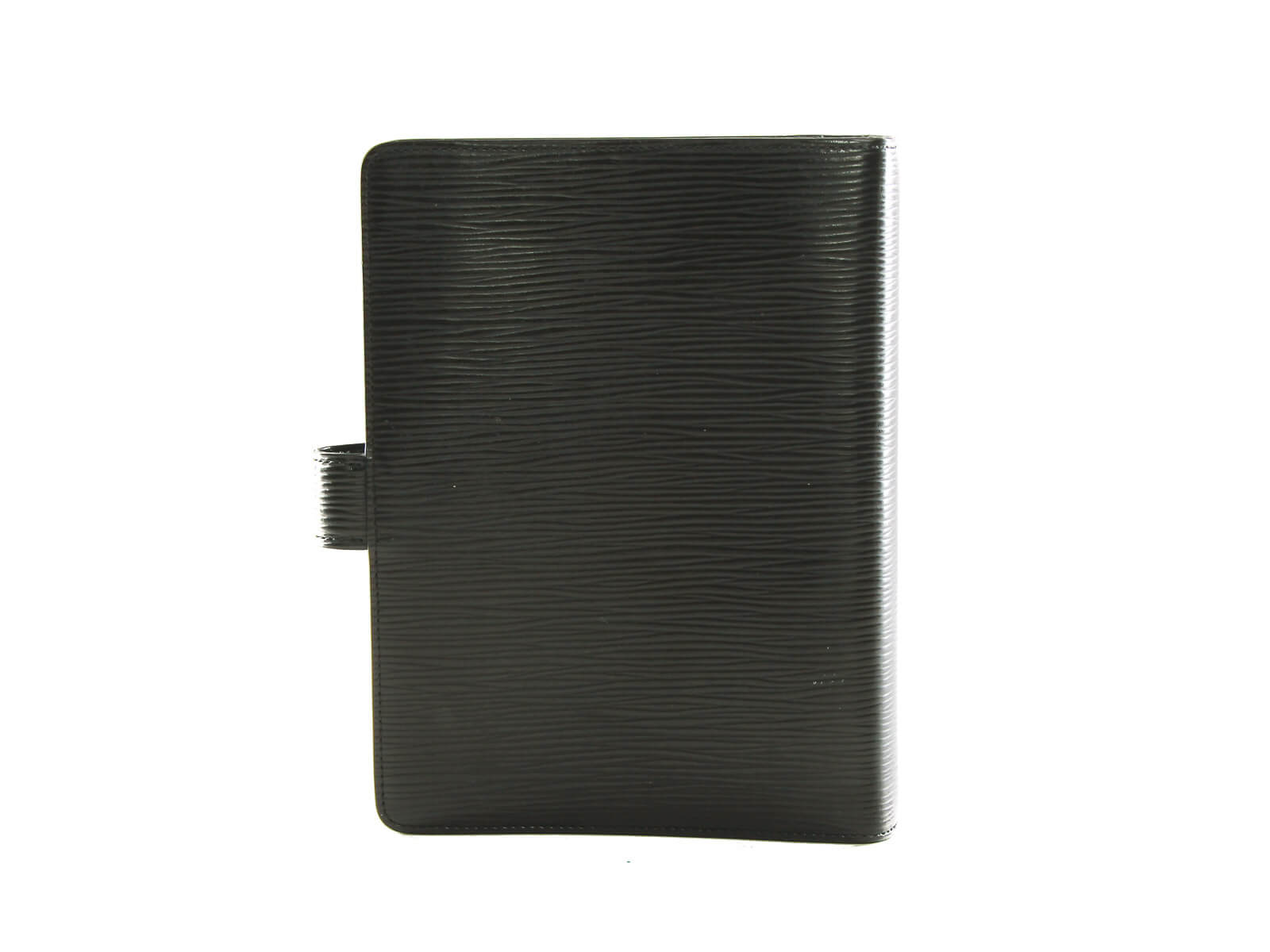 Medium Ring Agenda Cover - Luxury Epi Leather Black