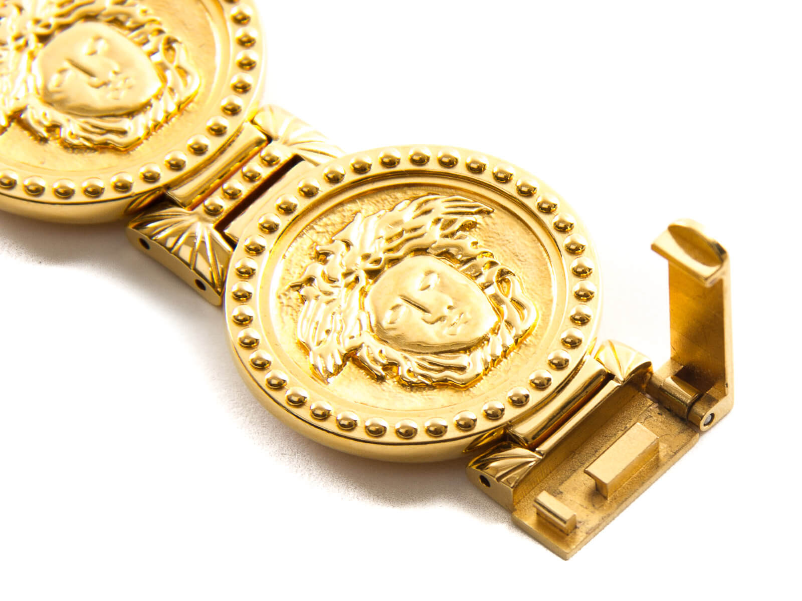 Gianni Versace Medusa Jewelry Wristwatch Golden Gold-plated ref