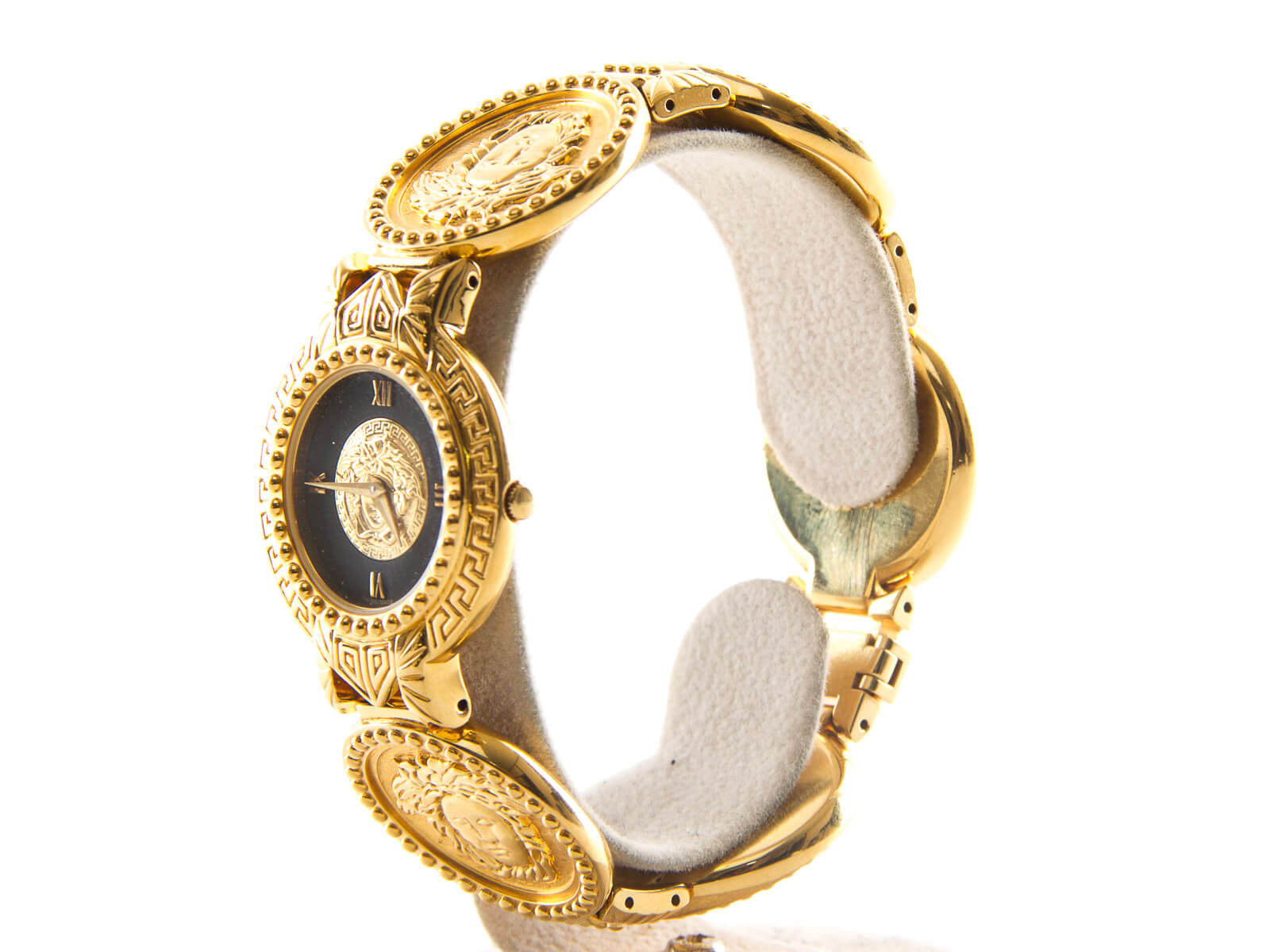 Gianni Versace Medusa Jewelry Wristwatch Golden Gold-plated ref