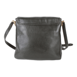 Authentic Gianni Versace black leather medusa studs shoulder bag