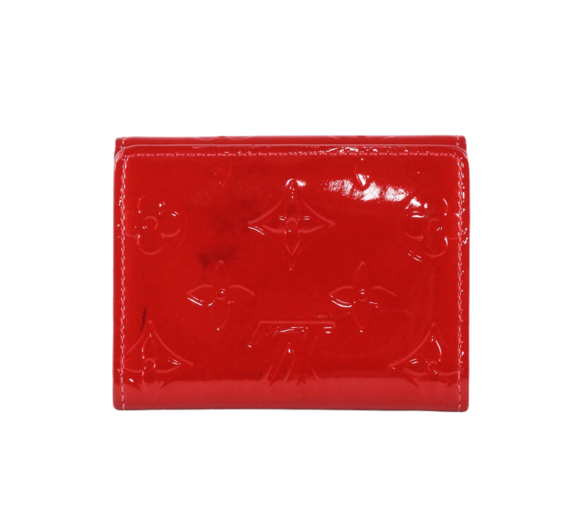 LOUIS VUITTON Monogram Vernis Ludlow Coin Purse Wallet 3Set Red Beige Auth  jk560 Patent leather ref.430883 - Joli Closet