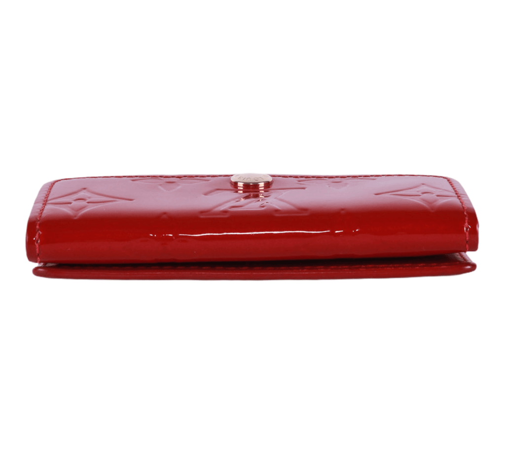 Authentic Louis Vuitton red Monogram Vernis Ludlow Coin Purse