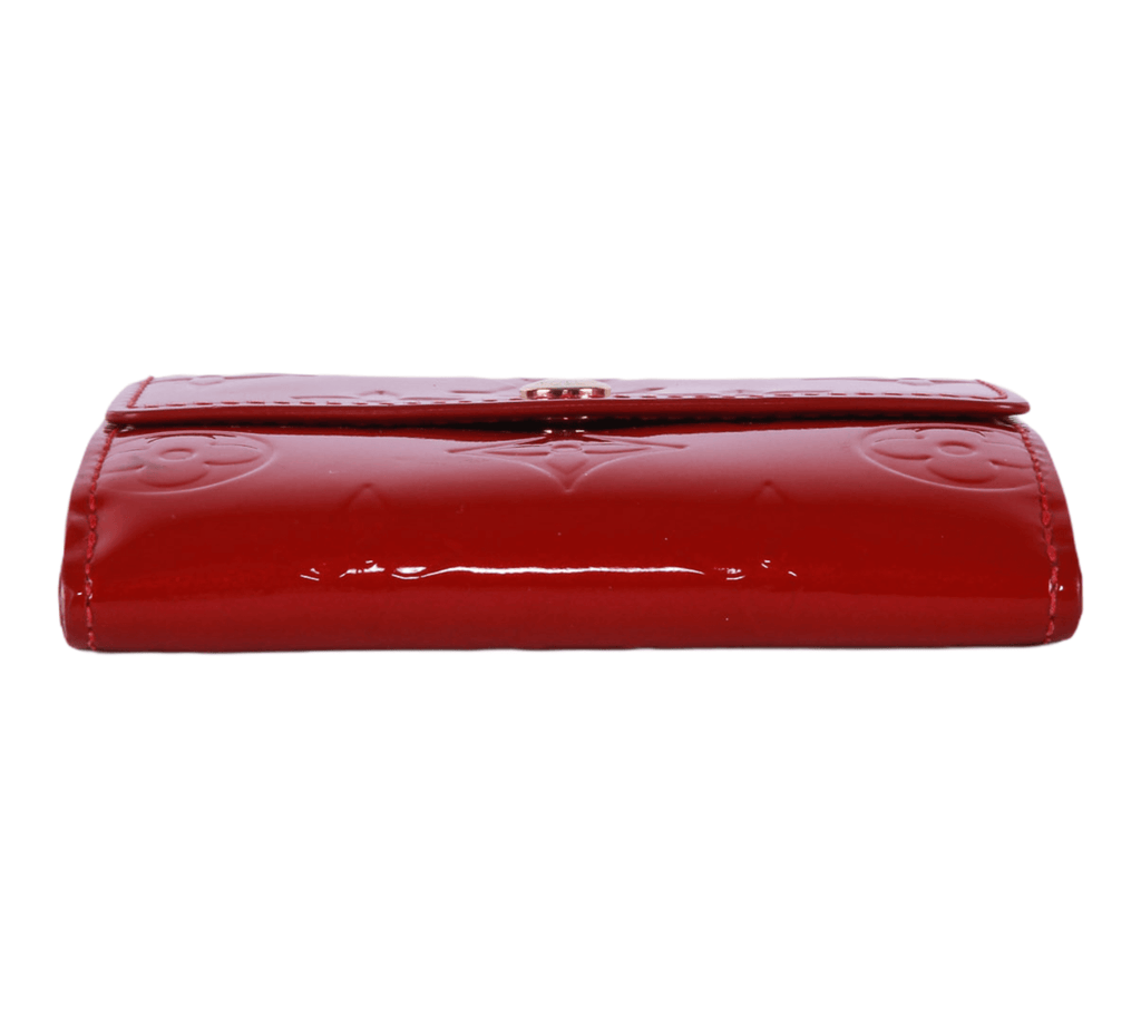 Authentic Louis Vuitton red Monogram Vernis Ludlow Coin Purse