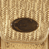 Authentic Roberto Cavalli Gold Baguette Bag