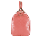 Authentic Gucci Pink GG Crystal Canvas Medium Joy Boston Bag