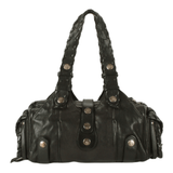Authentic Chloe black leather Satchel Shoulder/Hand bag