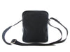 Authentic Salvatore Ferragamo black leather nylon crossbody bag