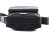 Authentic Salvatore Ferragamo black leather nylon crossbody bag