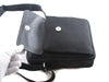 Authentic Salvatore Ferragamo black leather nylon crossbody bag