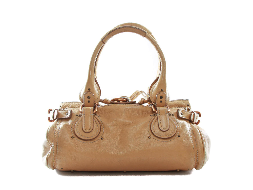 Authentic Chloe Beige Paddington Satchel Purse