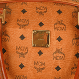 Authentic MCM monogram large Boston Bag Brown Germany