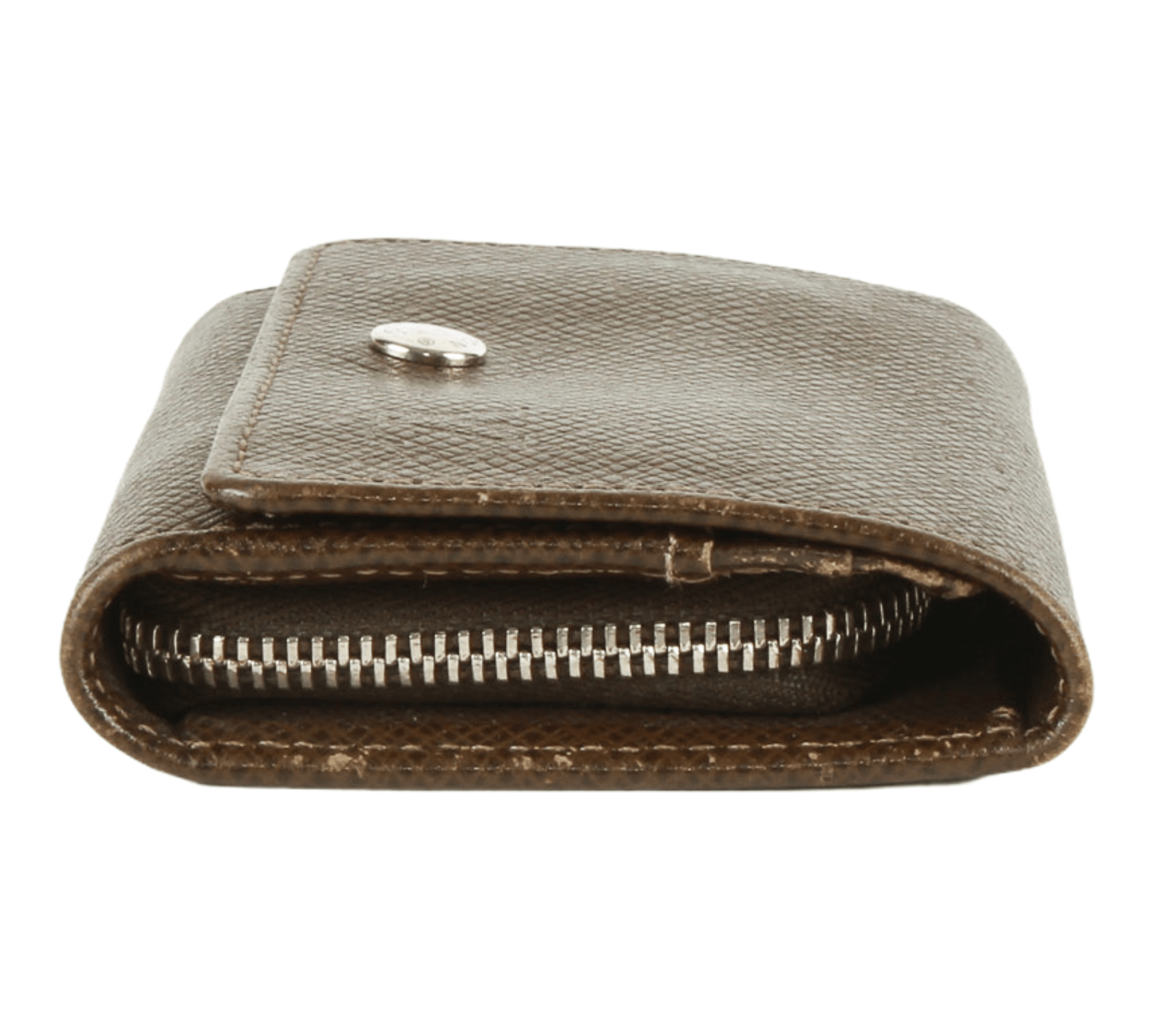 Louis Vuitton Discovery Compact Wallet Monogram  Taiga Pine Green in  Taiga Leather/Coated Canvas with Silver-tone - US