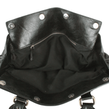 Authentic Chloe Black leather large padlock shoulder bag