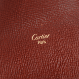 Authentic Must De Cartier Vintage Bordeaux Leather pen case