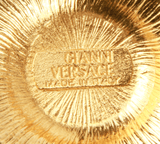 Authentic Gianni Versace iconic Medusa & Greca rhinestone pendant