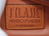 Authentic Alviero Martini Classe 2 way brown Boston shoulder bag