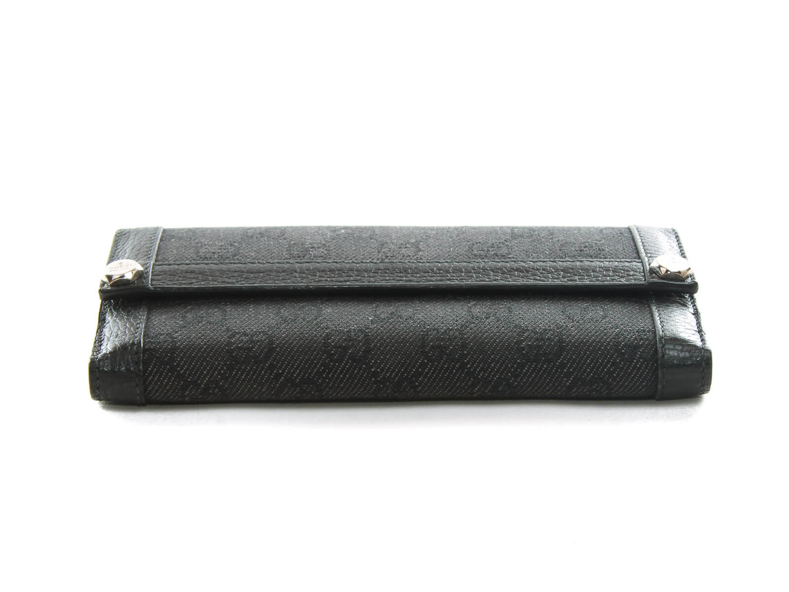 black monogram wallet