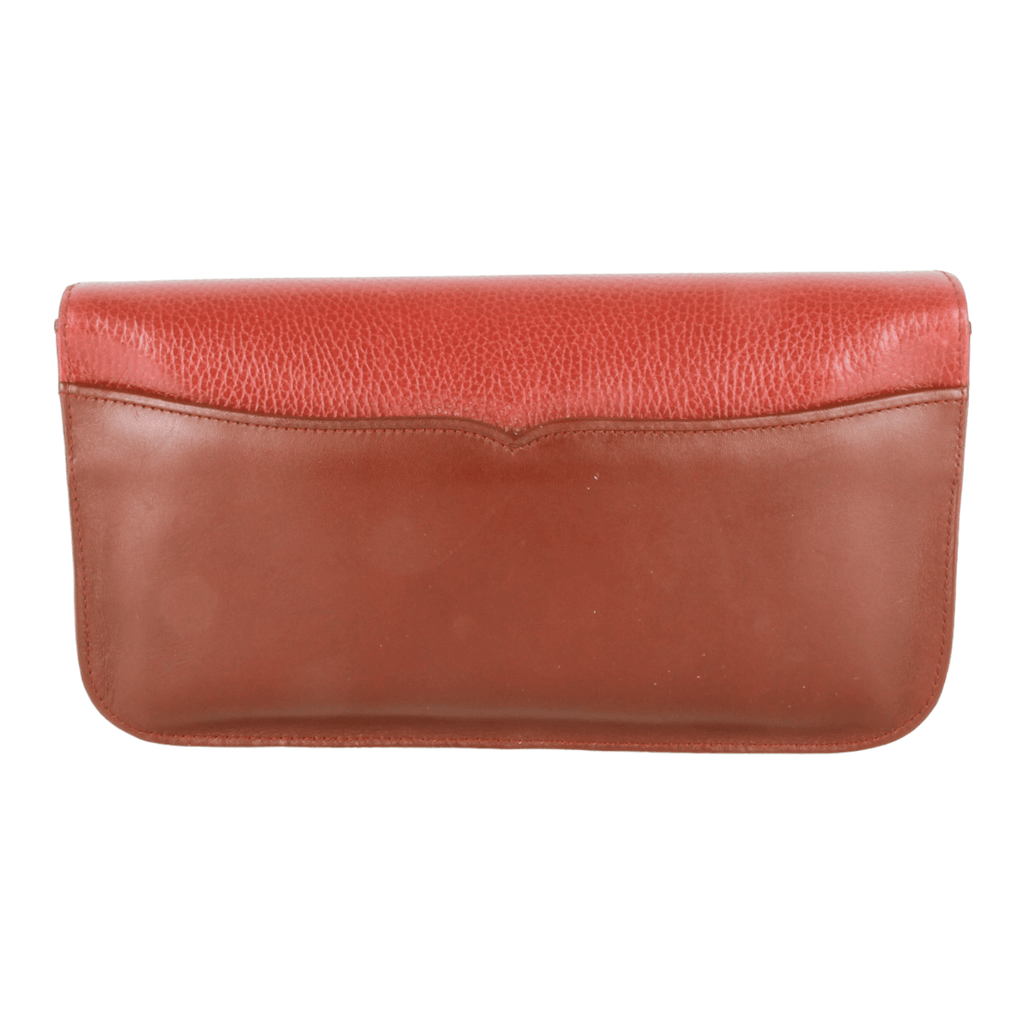 Authentic Must De Cartier Bordeaux leather clutch purse