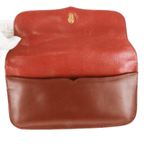 Authentic Must De Cartier Bordeaux leather clutch purse