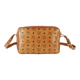 Authentic MCM Logos Pattern crossbody Bag Brown Germany