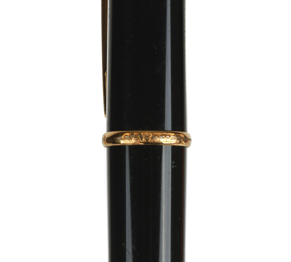 Authentic Diabolo de Cartier Black & gold propeller pencil