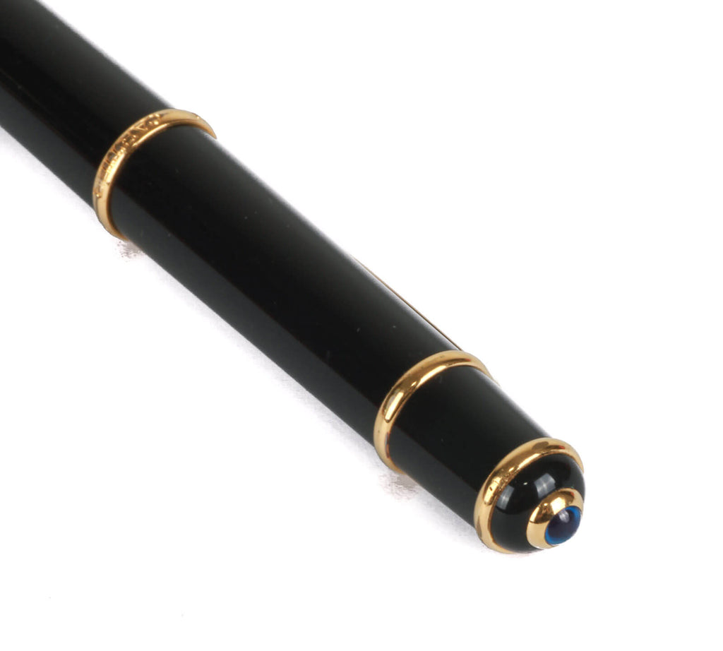 Authentic Diabolo de Cartier Black & gold propeller pencil