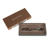 Authentic Gucci Italy Vintage Moccasin shoe silver keyring