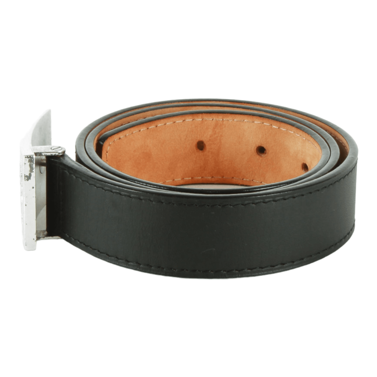 Authentic Louis Vuitton Travelling Requisites Black Belt (Size 75