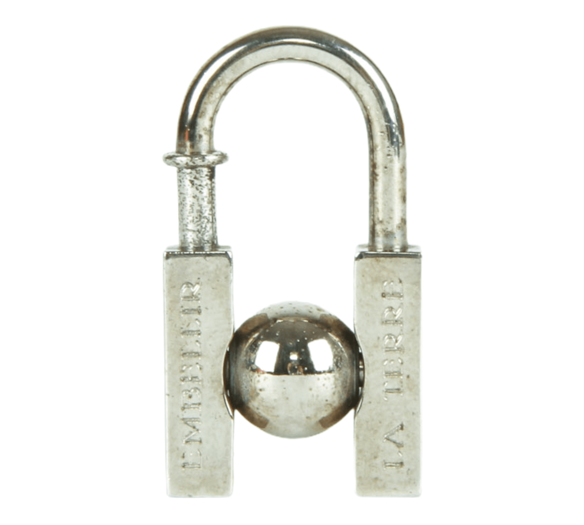 Authentic Herm s 2001 Silver L HOMME PEUT EMBELLIR LA TERRE key