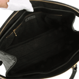 Authentic Gianni Versace black canvas handbag