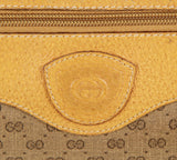 Authentic old Gucci Monogram canvas & leather shoulder bag
