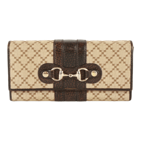 Gucci Beige Canvas Wallet (Pre-Owned)