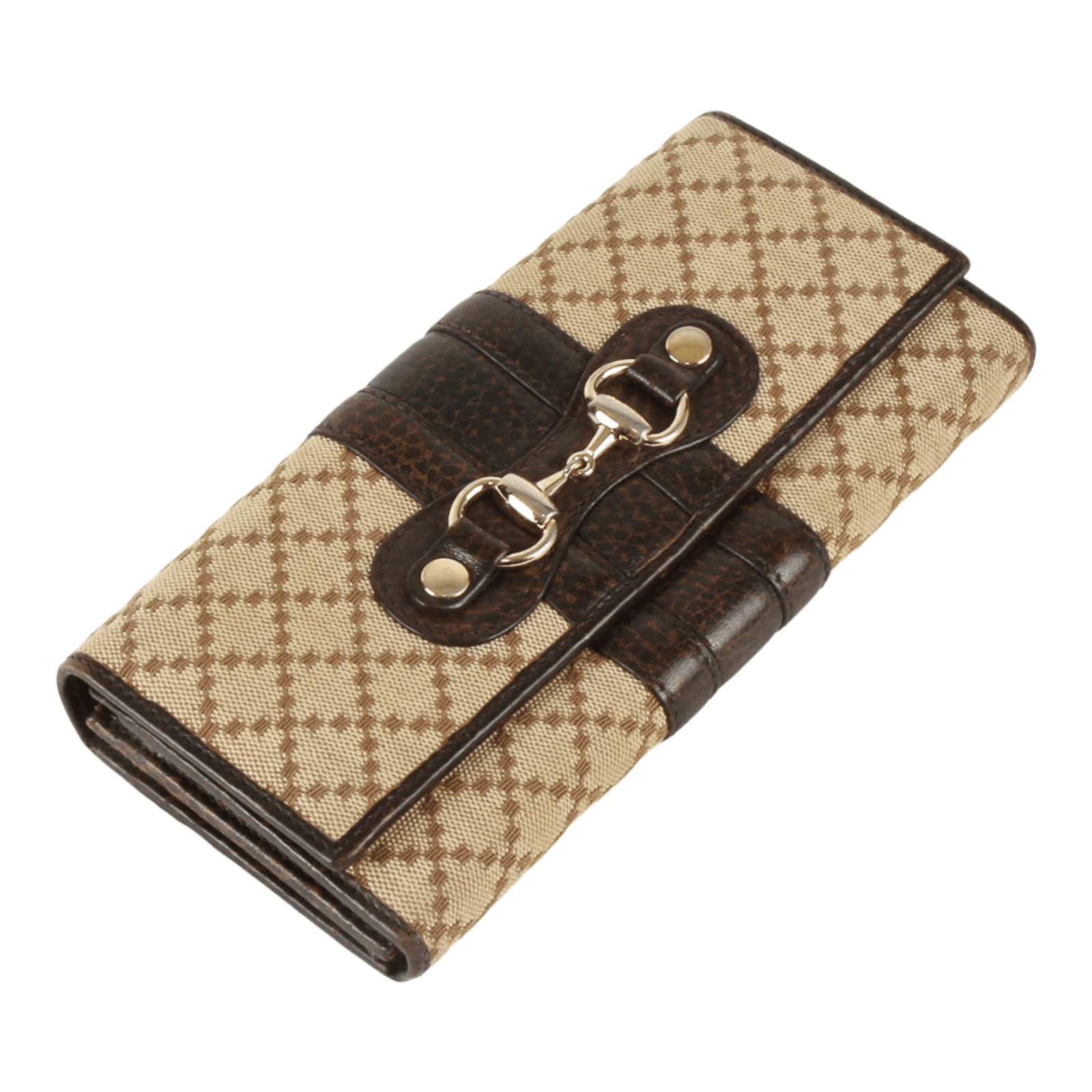 Vintage Authentic Wallet Gucci/brown Beige Wallet Leather 