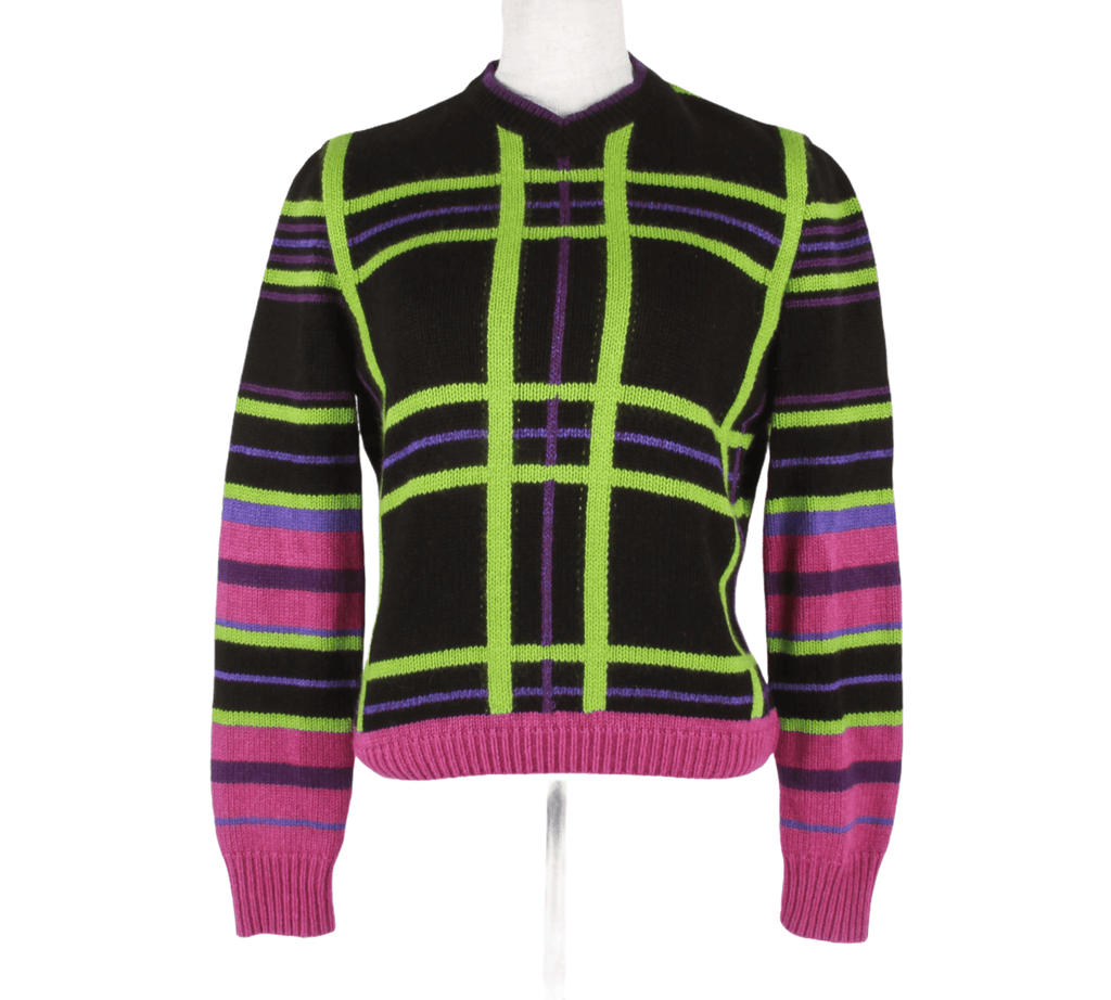 Authentic 1990s Gianni Versace Vintage knit sweater Connect