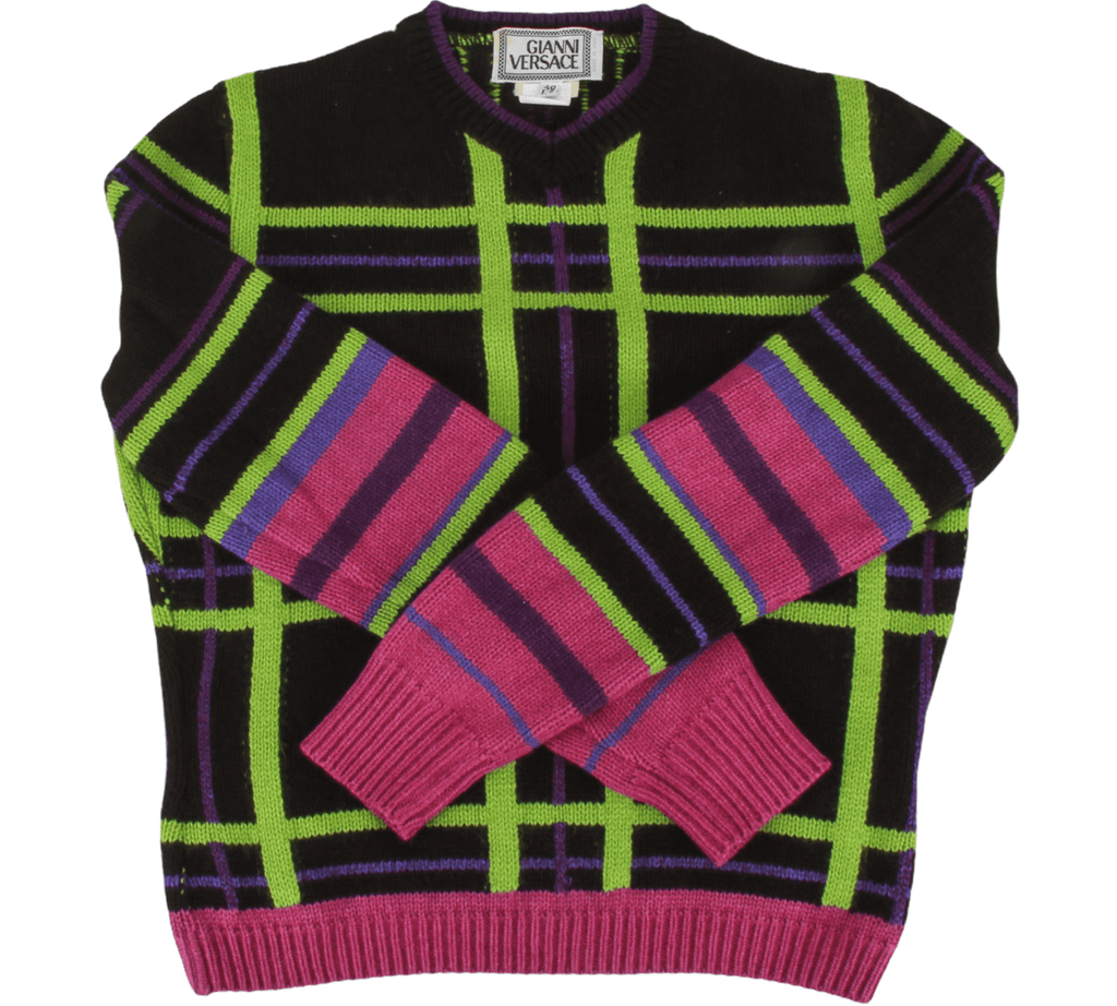 Authentic 1990s Gianni Versace Vintage knit sweater