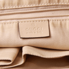 Authentic Gucci Tan leather monogram Tote Shoulder bag