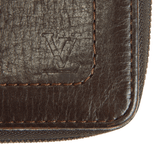 Authentic Louis Vuitton Utah Brown Leather Zippy Organizer