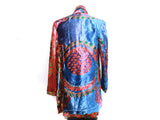 Gianni Versace vintage scarf print Ryon & Silk Velvet jacket, shirt & skirt set