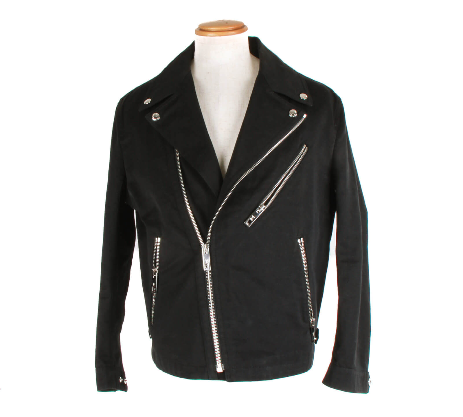 Louis Vuitton Disorted Motocycle Leather Jacket Black Men's - SS23