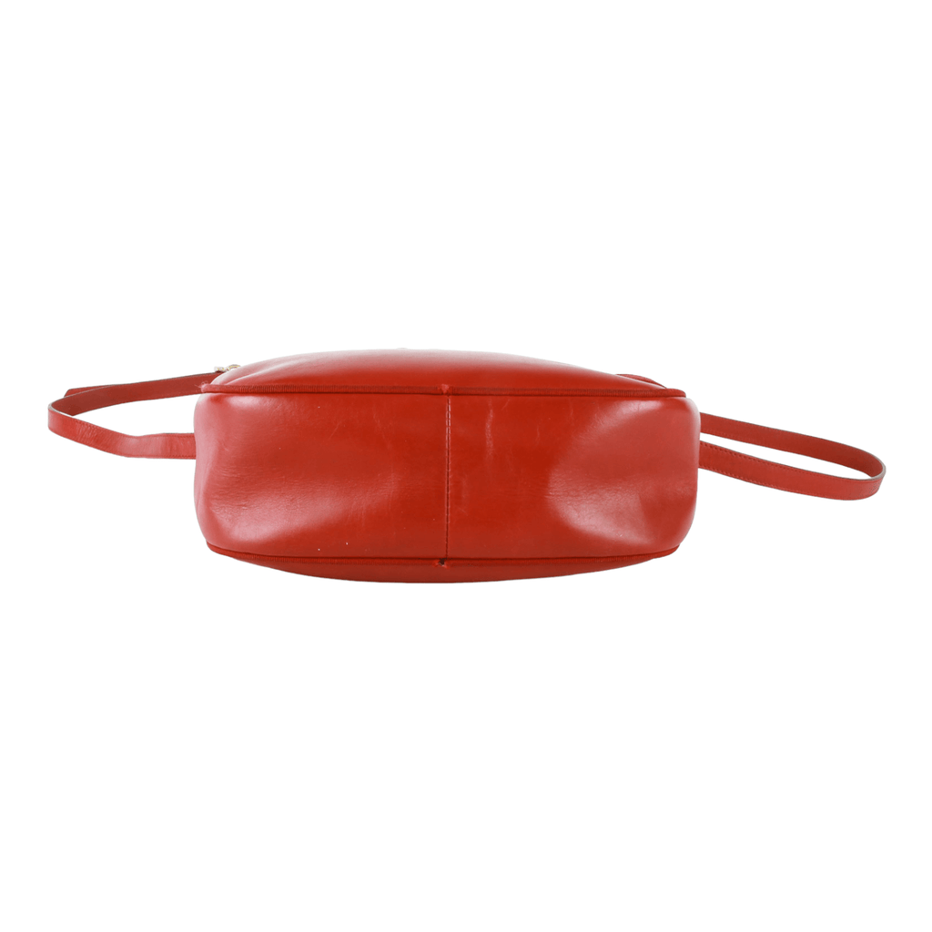 Authentic Salvatore Ferragamo Red leather crossbody bag