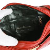 Authentic Salvatore Ferragamo Red leather crossbody bag