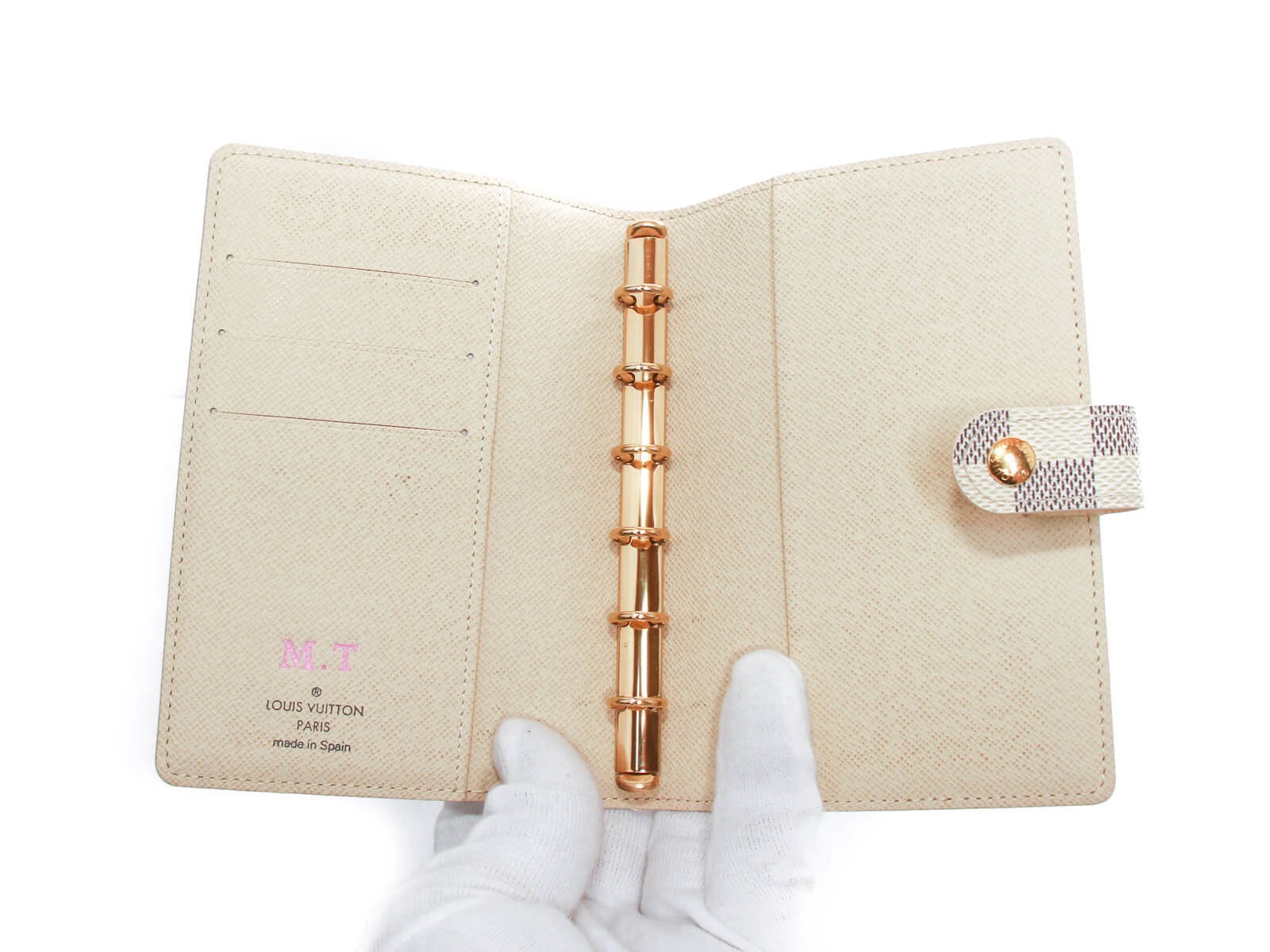 Shop Louis Vuitton DAMIER Small Ring Agenda Cover (R20706, R20700) by  OceanofJade