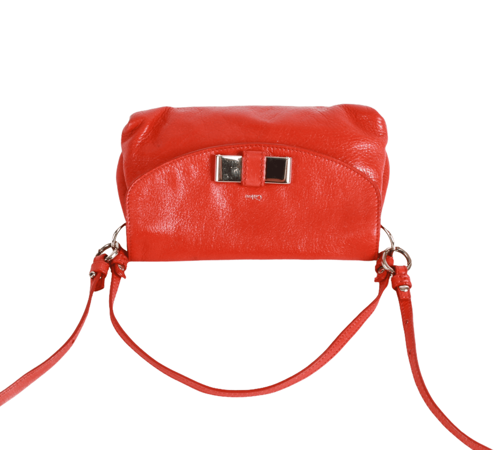 Authentic Chloe red Pochette Lily mini Shoulderbag