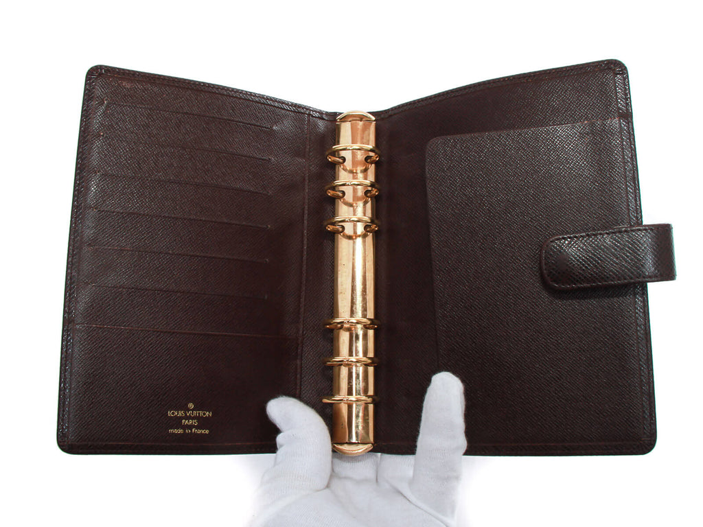 Authentic Louis Vuitton Agenda Functionnel MM Taiga leather