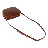 Authentic Salvatore Ferragamo Brown leather crossbody bag