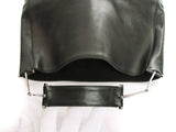 Authentic Black leather large hobo shoulder bag