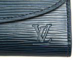 Authentic Louis Vuitton Epi Leather Portefeuille Emilie Wallet Indigo blue