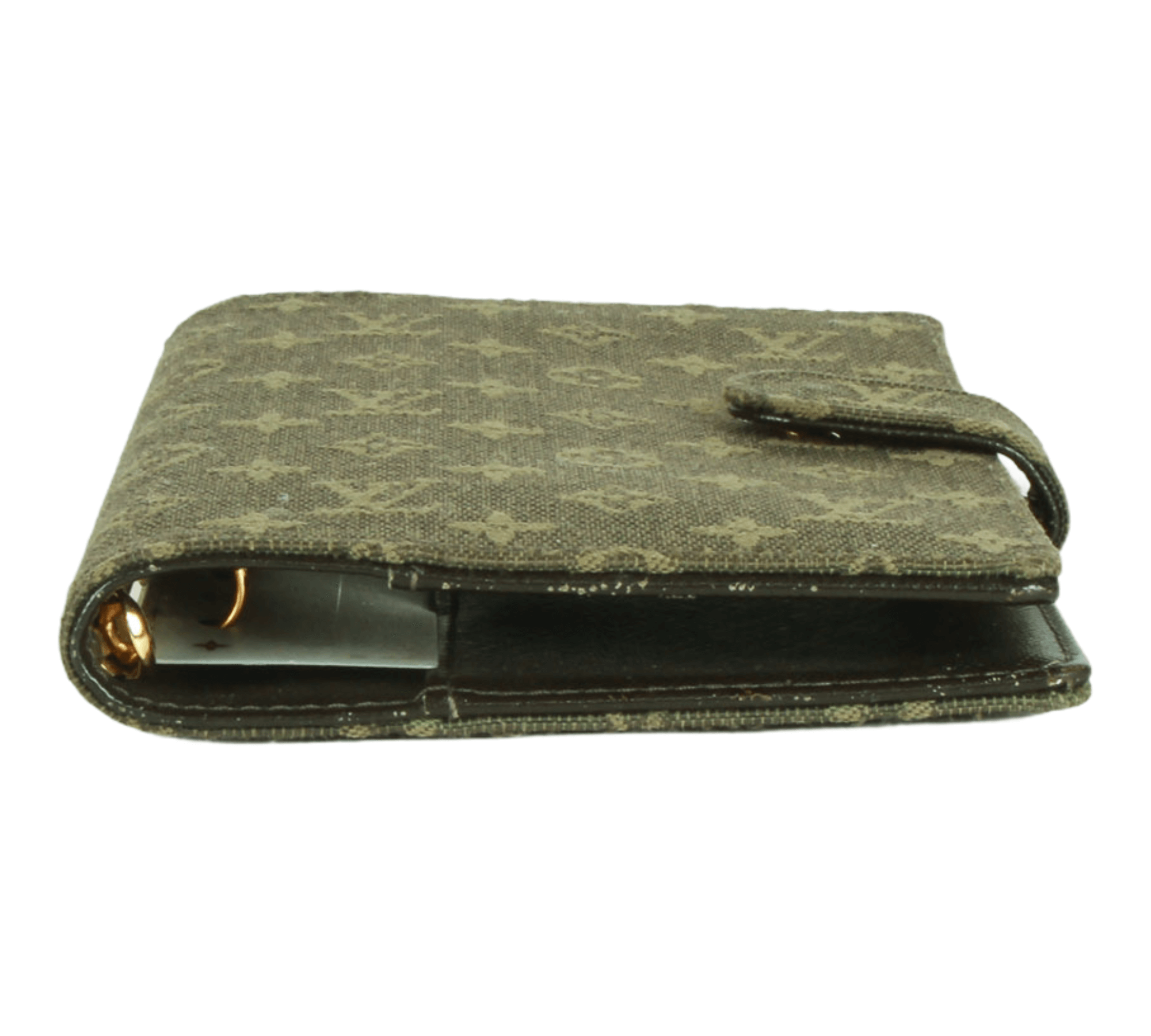 Louis Vuitton Olive Grey Mini Lin Monogram Small Ring Agenda PM Diary –  Bagriculture