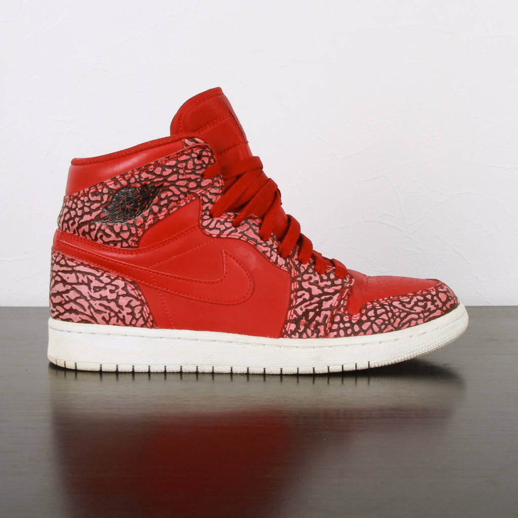 NIKE Jordan 1 Retro Red Elephant Print